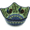 Polish Pottery Bowl 7&quot; Rooster Row UNIKAT