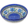 Polish Pottery Bowl 7&quot; Scarlet Pimpernel Flower
