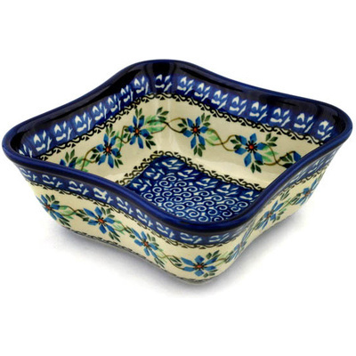 Polish Pottery Bowl 7" Shady Spring