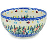 Polish Pottery Bowl 7&quot; Spring  Garden Berries UNIKAT