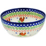 Polish Pottery Bowl 7&quot; Spring Rooster