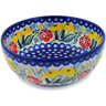 Polish Pottery Bowl 7&quot; Summer&#039;s Garden UNIKAT