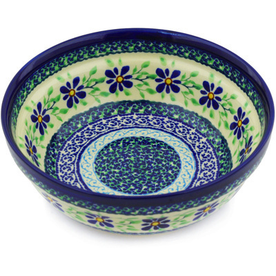 Polish Pottery Bowl 7&quot; Sweet Violet