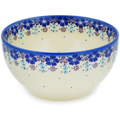 Polish Pottery Bowl 7&quot; The Floral Wish