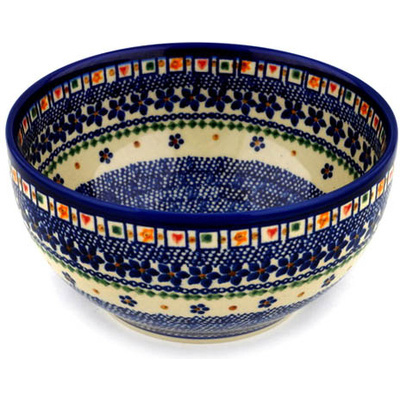 Polish Pottery Bowl 7&quot; UNIKAT