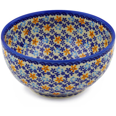 Polish Pottery Bowl 7&quot; UNIKAT