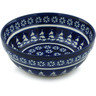Polish Pottery Bowl 7&quot; Winter Night