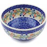 Polish Pottery Bowl 7&quot; Wreath Of Bells