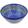 Polish Pottery Bowl 8&quot; Artistic Boho