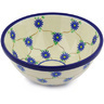 Polish Pottery Bowl 8&quot; Aster Trellis