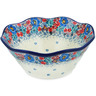 Polish Pottery Bowl 8&quot; Autumn Bunch UNIKAT