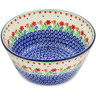Polish Pottery Bowl 8&quot; Babcia&#039;s Garden