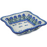 Polish Pottery Bowl 8&quot; Blackberry Blooms