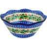 Polish Pottery Bowl 8&quot; Blooming Rowan