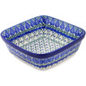 Polish Pottery Bowl 8&quot; Blue Alpine