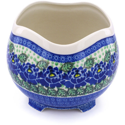 Polish Pottery Bowl 8&quot; Blue Bliss