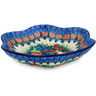 Polish Pottery Bowl 8&quot; Blue Escape UNIKAT