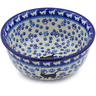 Polish Pottery Bowl 8&quot; Boo Boo Kitty Paws