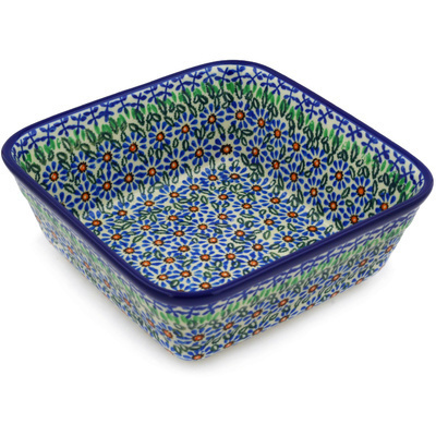 Polish Pottery Bowl 8" Cactus UNIKAT