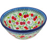 Polish Pottery Bowl 8&quot; Cherry Sweet