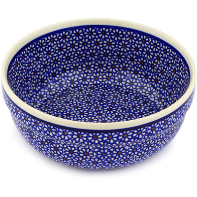 Polish Pottery Bowl 8" Daisy Dreams