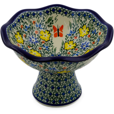 Polish Pottery Bowl 8&quot; Daylight Garden UNIKAT