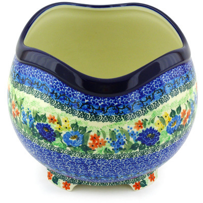 Polish Pottery Bowl 8&quot; Delightful Ornament UNIKAT