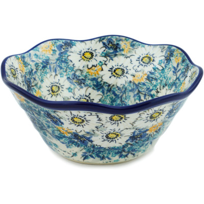 Polish Pottery Bowl 8&quot; Elegance UNIKAT