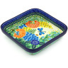 Polish Pottery Bowl 8&quot; Garden Delight UNIKAT