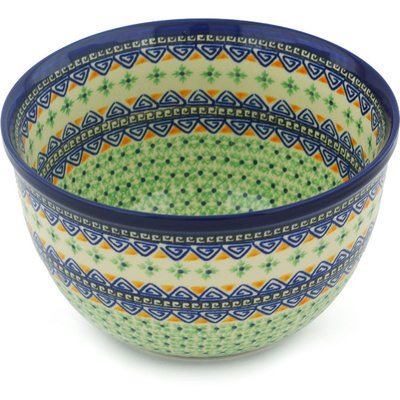 Polish Pottery Bowl 8&quot;