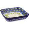Polish Pottery Bowl 8&quot; Hatched