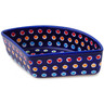 Polish Pottery Bowl 8&quot; Heart Disco UNIKAT