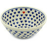 Polish Pottery Bowl 8" Heart Of Hearts