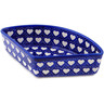 Polish Pottery Bowl 8&quot; Heart&#039;s Full Of Love
