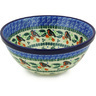 Polish Pottery Bowl 8&quot; Holly Robin
