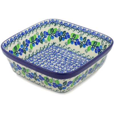 Polish Pottery Bowl 8&quot; Limeberry