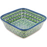 Polish Pottery Bowl 8&quot; Lush Meadow