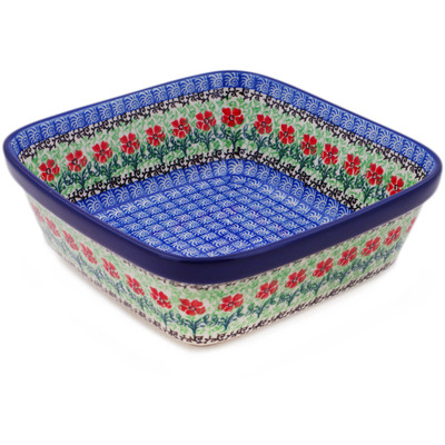 Polish Pottery Bowl 8&quot; Maraschino
