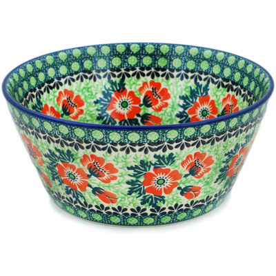 Polish Pottery Bowl 8&quot; Marvellous Surprise UNIKAT
