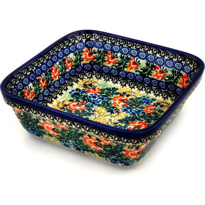 Polish Pottery Bowl 8&quot; Passion For Spring UNIKAT