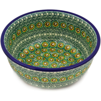 Polish Pottery Bowl 8&quot; Persian Rug UNIKAT