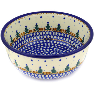 Polish Pottery Bowl 8&quot; Pocono Pines