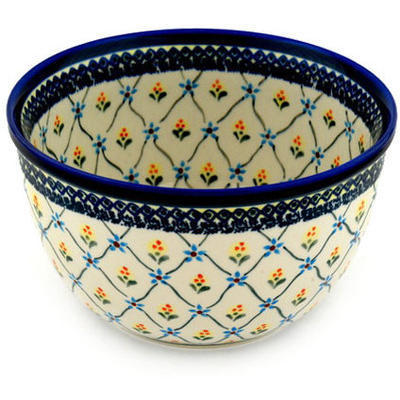 Polish Pottery Bowl 8&quot; Princess Royal