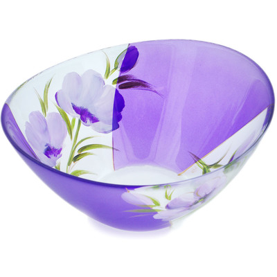 Textile Bowl 8&quot; Purple Glass
