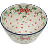 Polish Pottery Bowl 8" Rosy Cheeks
