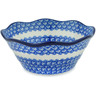Polish Pottery Bowl 8&quot; Sensational Blue Splendor