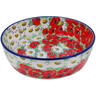 Polish Pottery Bowl 8&quot; Spring Blossom Harmony UNIKAT