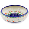 Polish Pottery Bowl 8&quot; Spring Flowers