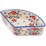 Polish Pottery Bowl 8&quot; Spring&#039;s Red Garden UNIKAT