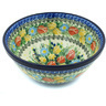 Polish Pottery Bowl 8&quot; Tulip Splendor UNIKAT